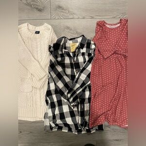 Three Girls Long Sleeved Dresses- 4T EUC